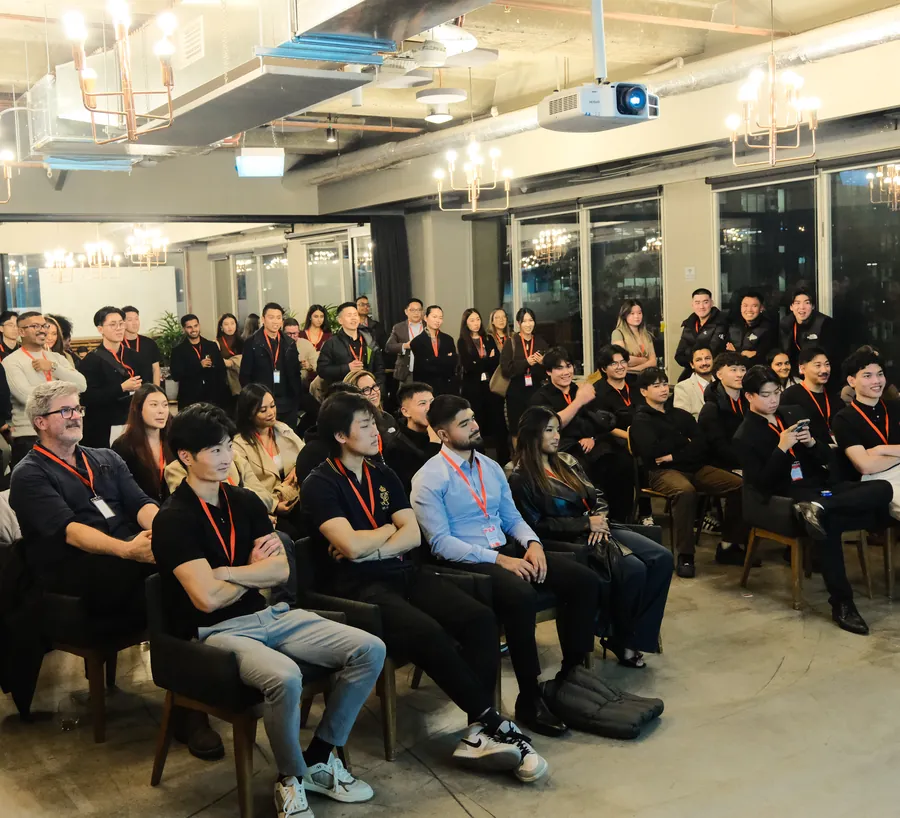BNB Success members listening to a talk in a Melbourne function room